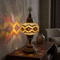 Warm Tones mixed warm Turkish mosaic table lamp in styled room — handmade Moroccan table lamp (ENV MUN3013)
