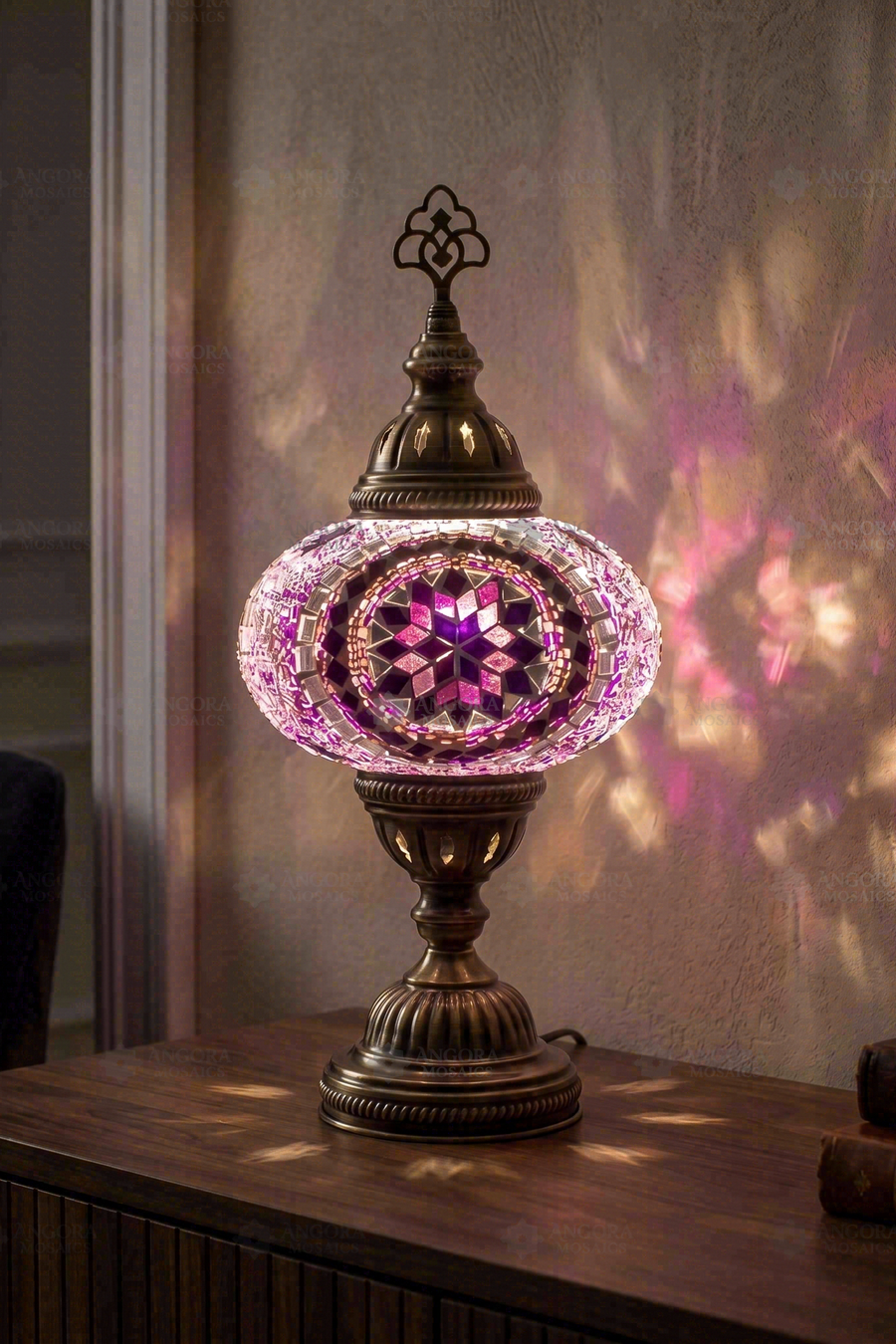 Purple Classic Table Lamp