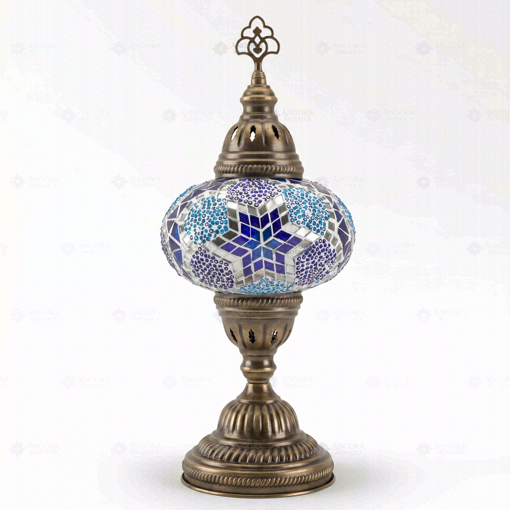 Blue Star Classic Table Lamp, on a white background