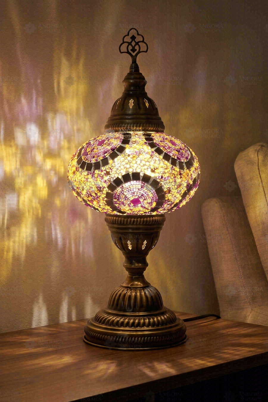 Purple Classic Table Lamp