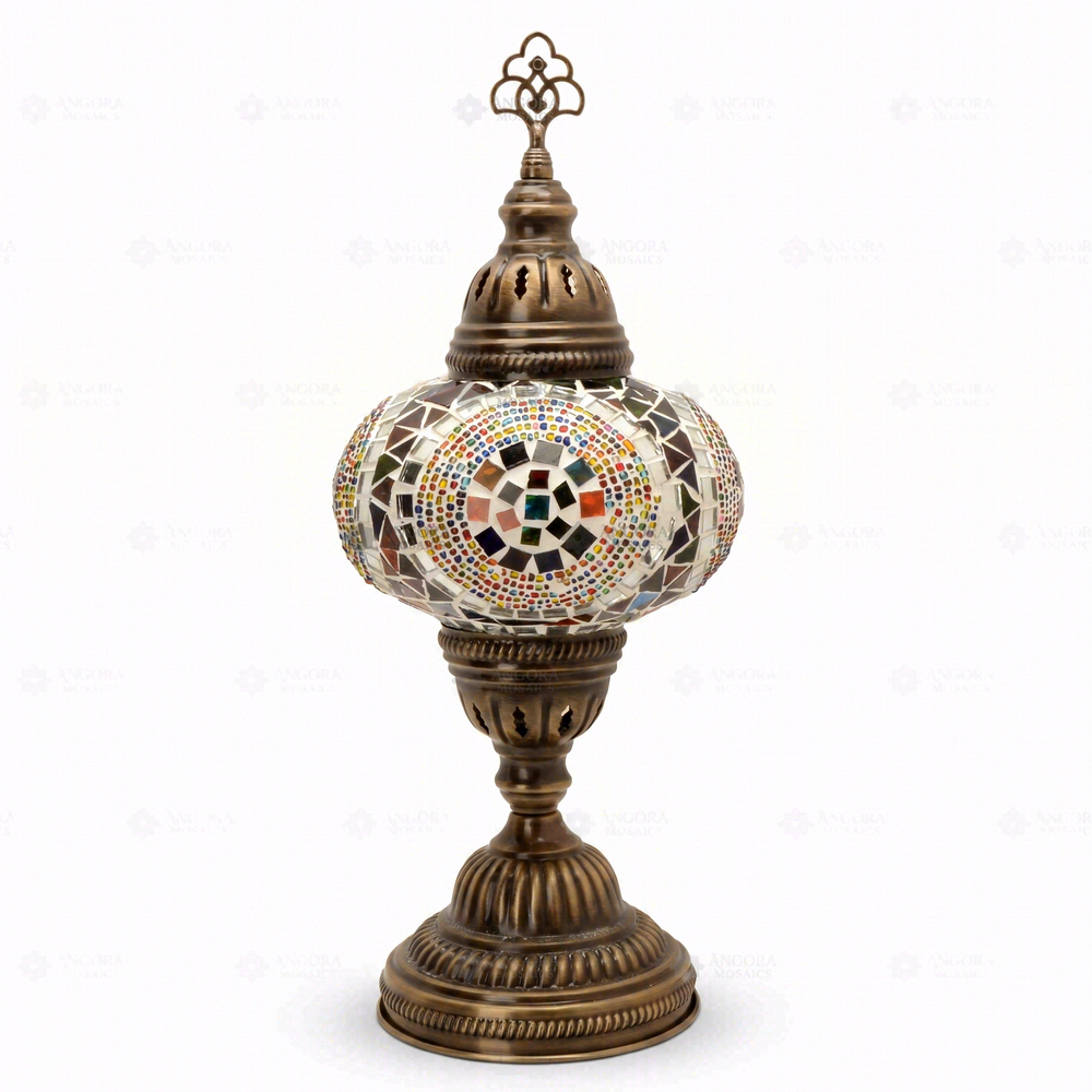Multicolor Classic Table Lamp, on a white background