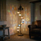 Multicolor multicolor jewel Turkish mosaic floor lamp in styled room — handmade Moroccan floor lamp (LMD9N3 (04-08-10-13-21-25-29-56-57))